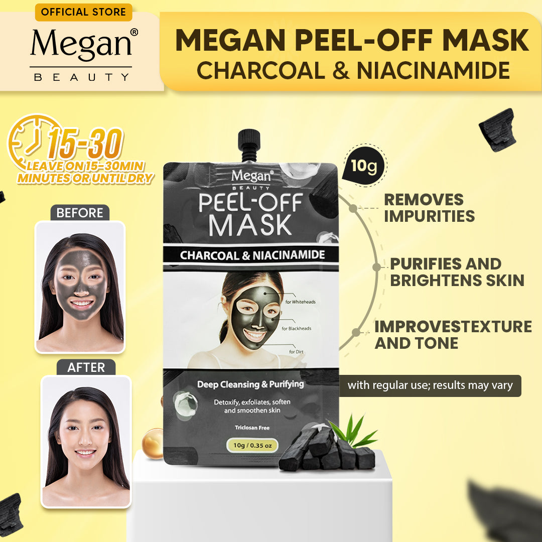 Megan Peel Off Mask - Charcoal & Niacinamide