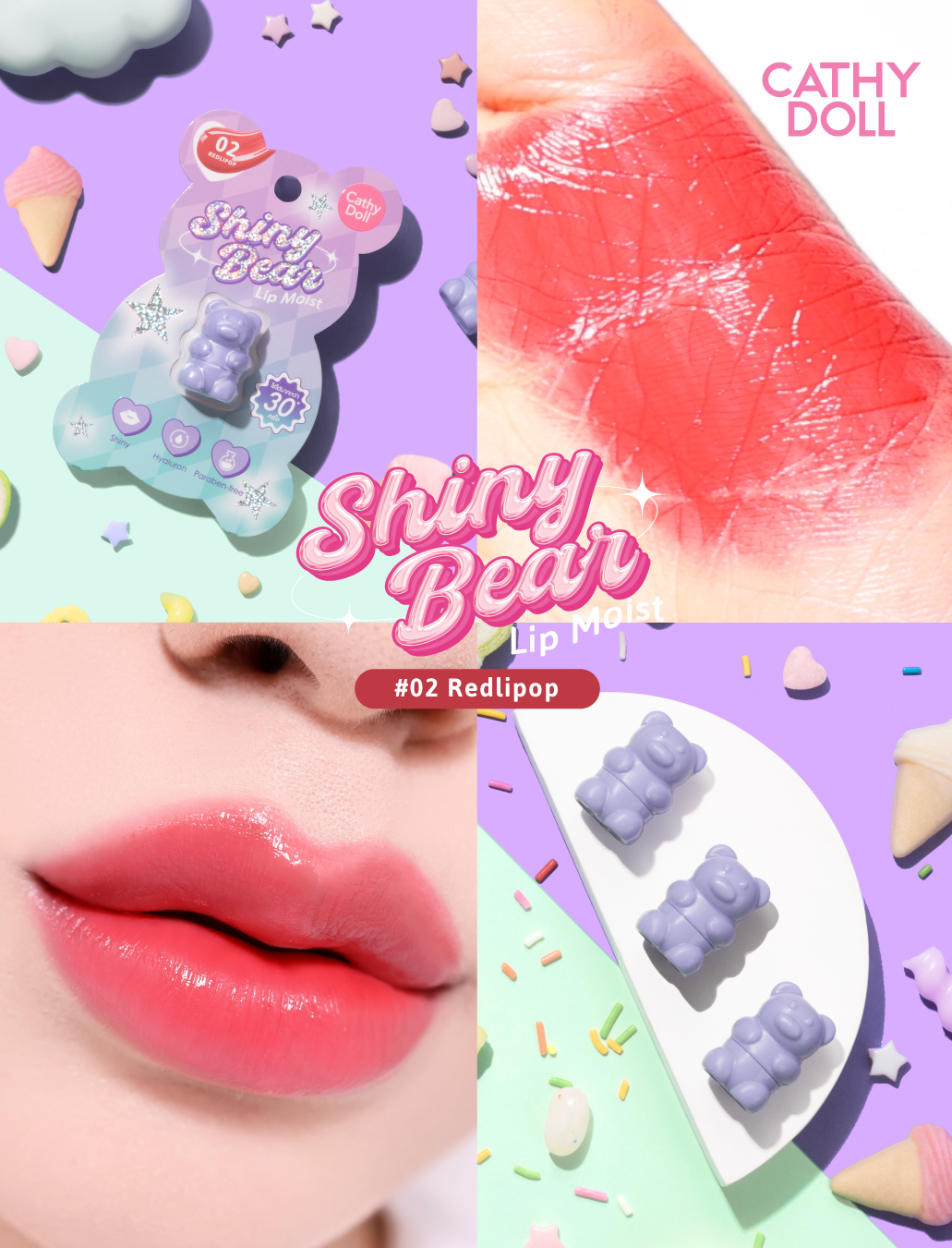 Cathy Doll Shiny Bear Lip Moist 1.1g