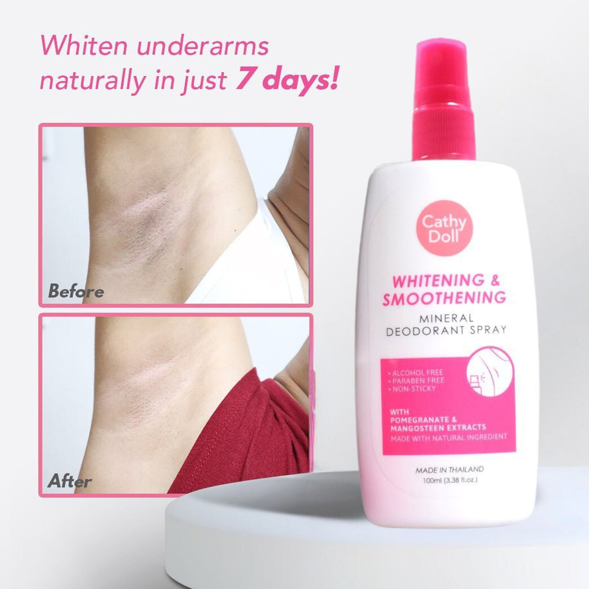 Cathy Doll Whitening & Smoothening Mineral Deodorant Spray 100ml