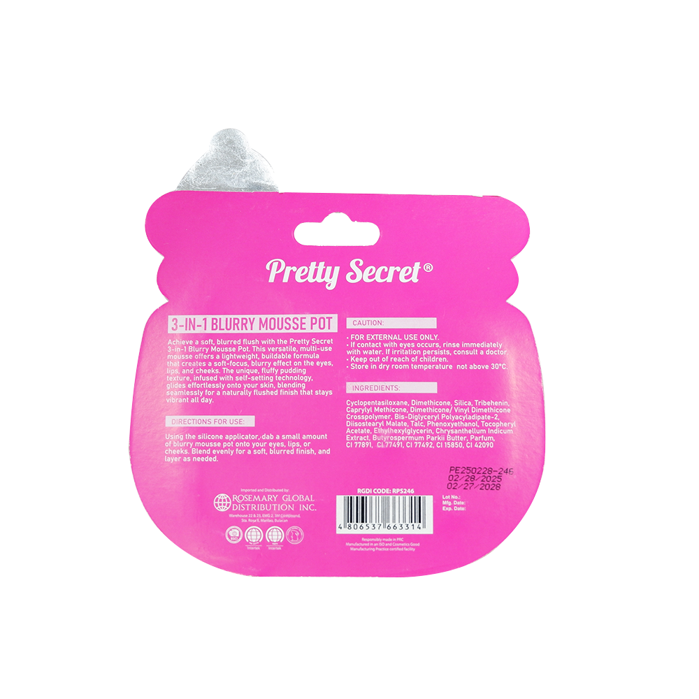 Pretty Secret 3in1 Blurry Mousse Pot 5g