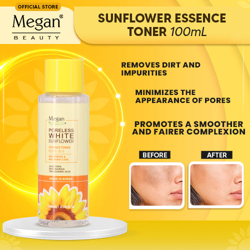 Megan Eco Beauty Poreless White Sunflower Essence Toner 100ml