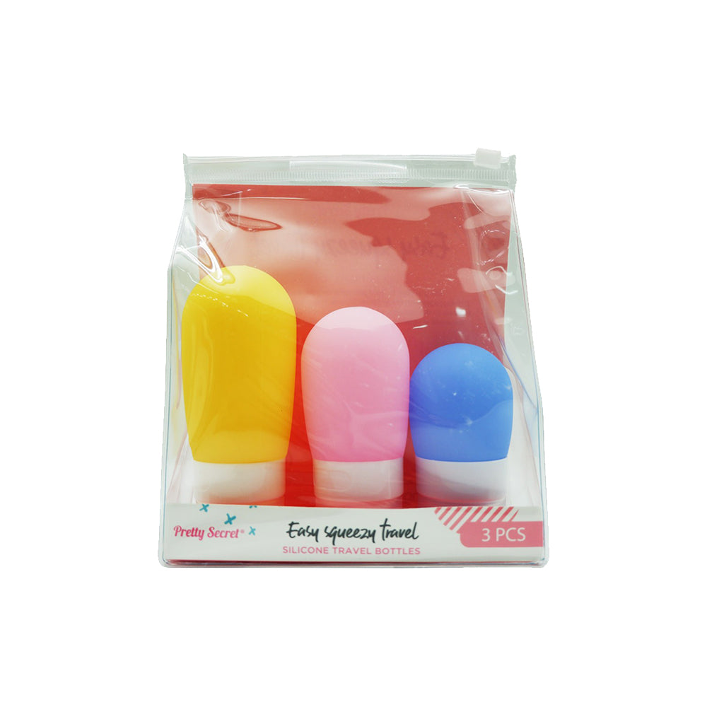 Pretty Secret Silicone Travel Bottles 3's