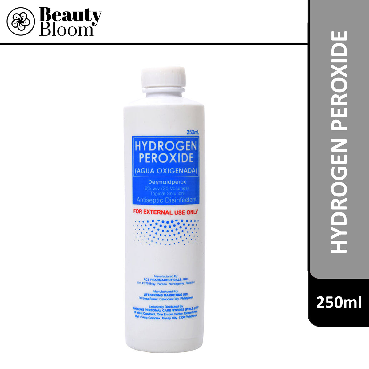 Dermaid Hydrogen Peroxide 20v x 250ml