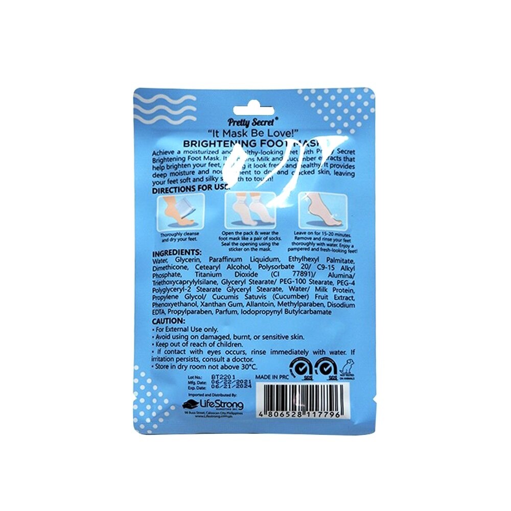 Pretty Secret Brightening Foot Mask