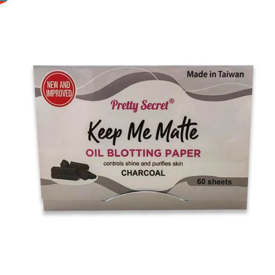 Pretty Secret Oil Blotting Paper x 60's - Bamboo Charcoal