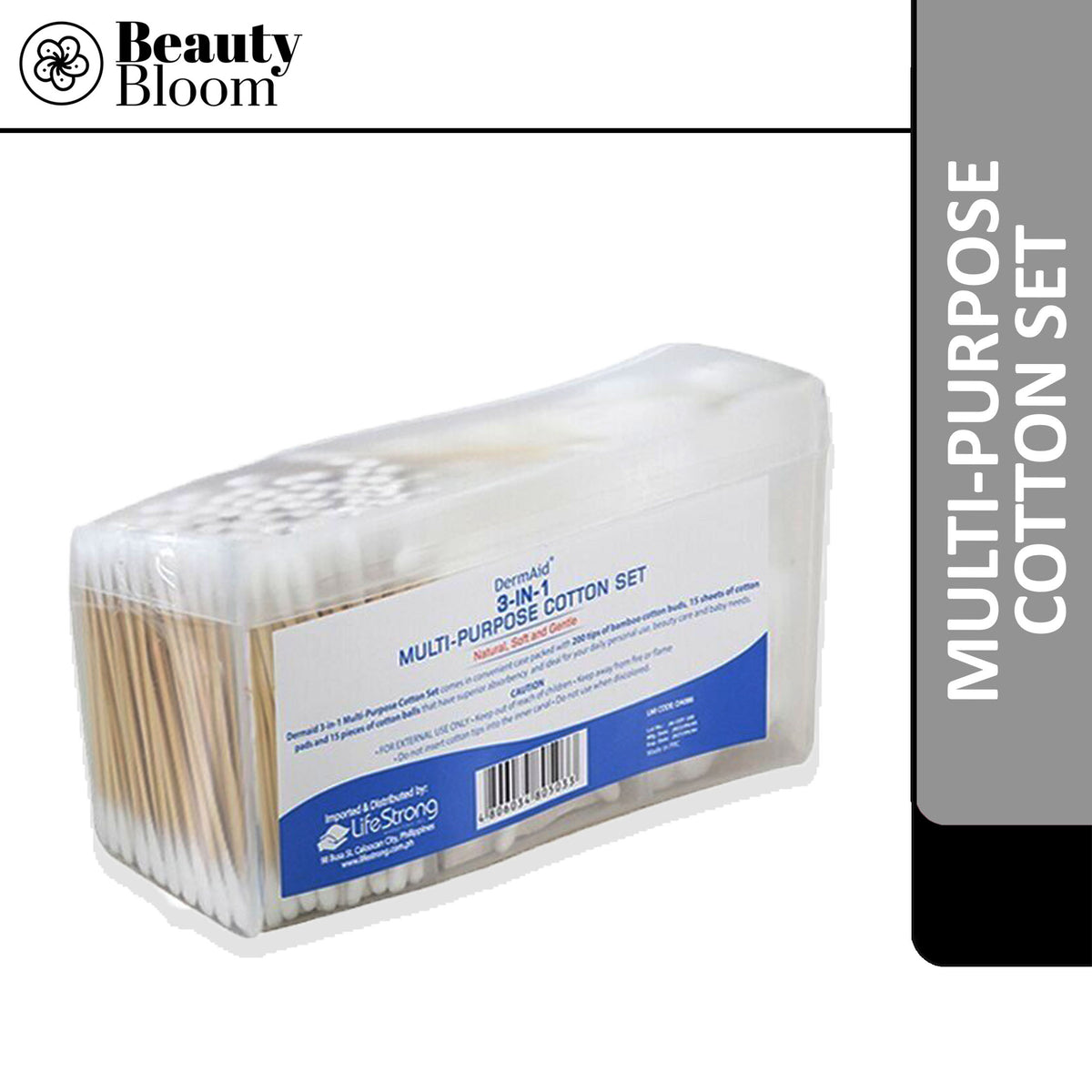 Dermaid 3-in-1 Multipurpose Cotton Set