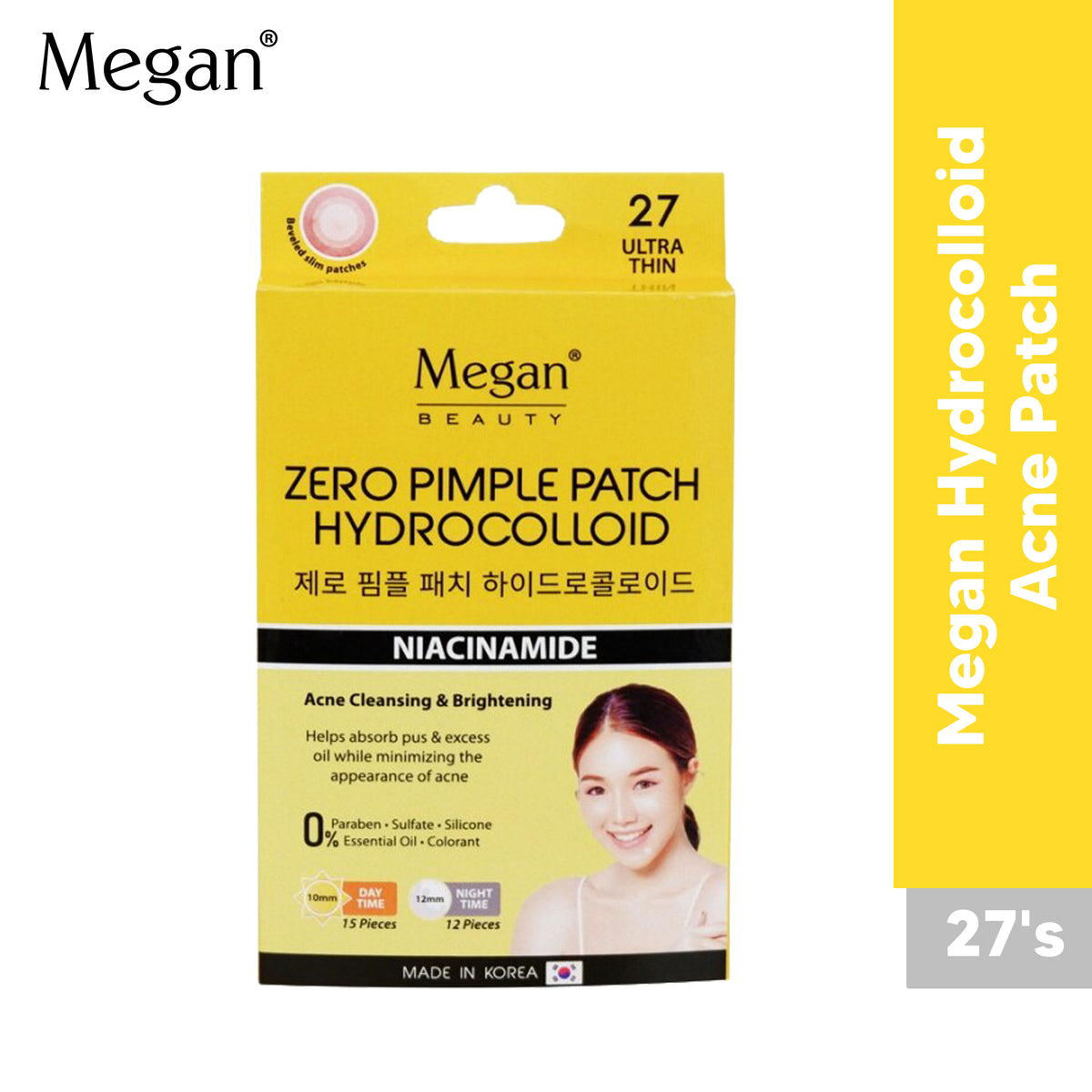 Megan Hydrocolloid Acne Patch 27's