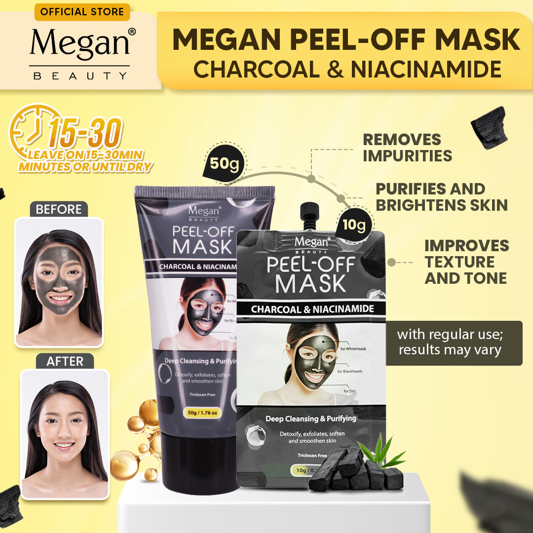 Megan Peel Off Mask - Charcoal & Niacinamide