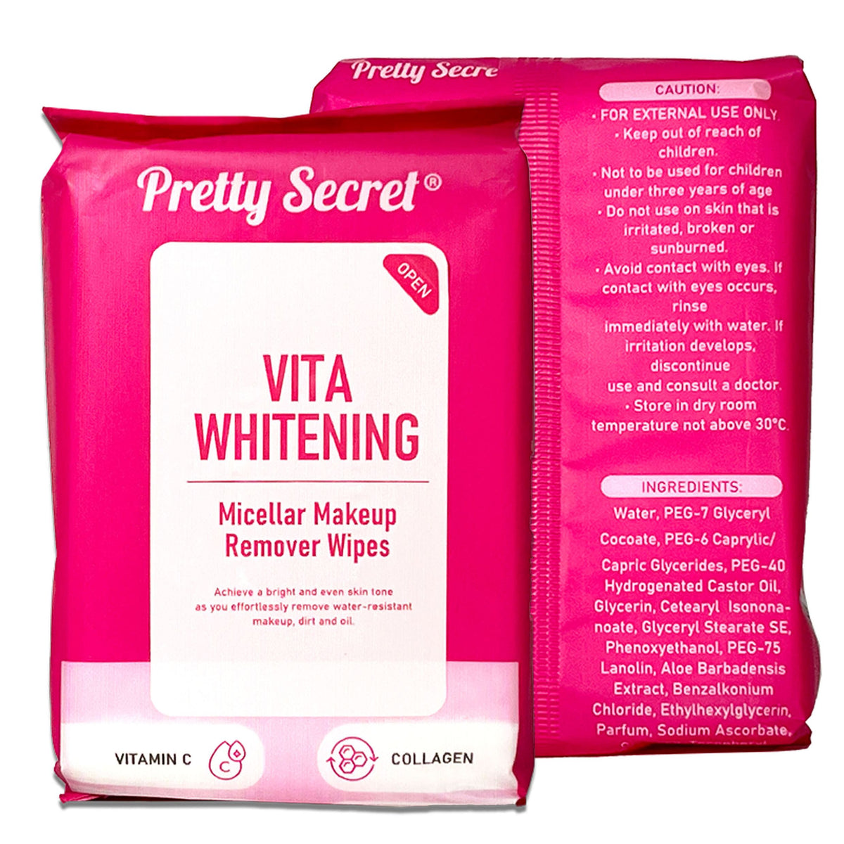 Pretty Secret Micellar Makeup Remover Wipes