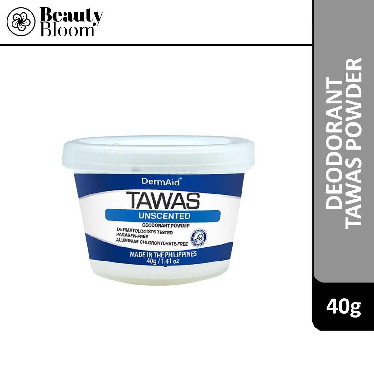Dermaid Tawas Powder 40g - Unscented