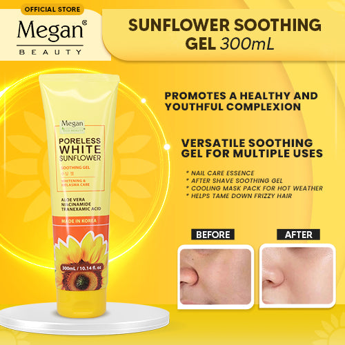 Megan Eco Beauty Poreless White Sunflower Soothing Gel 300ml