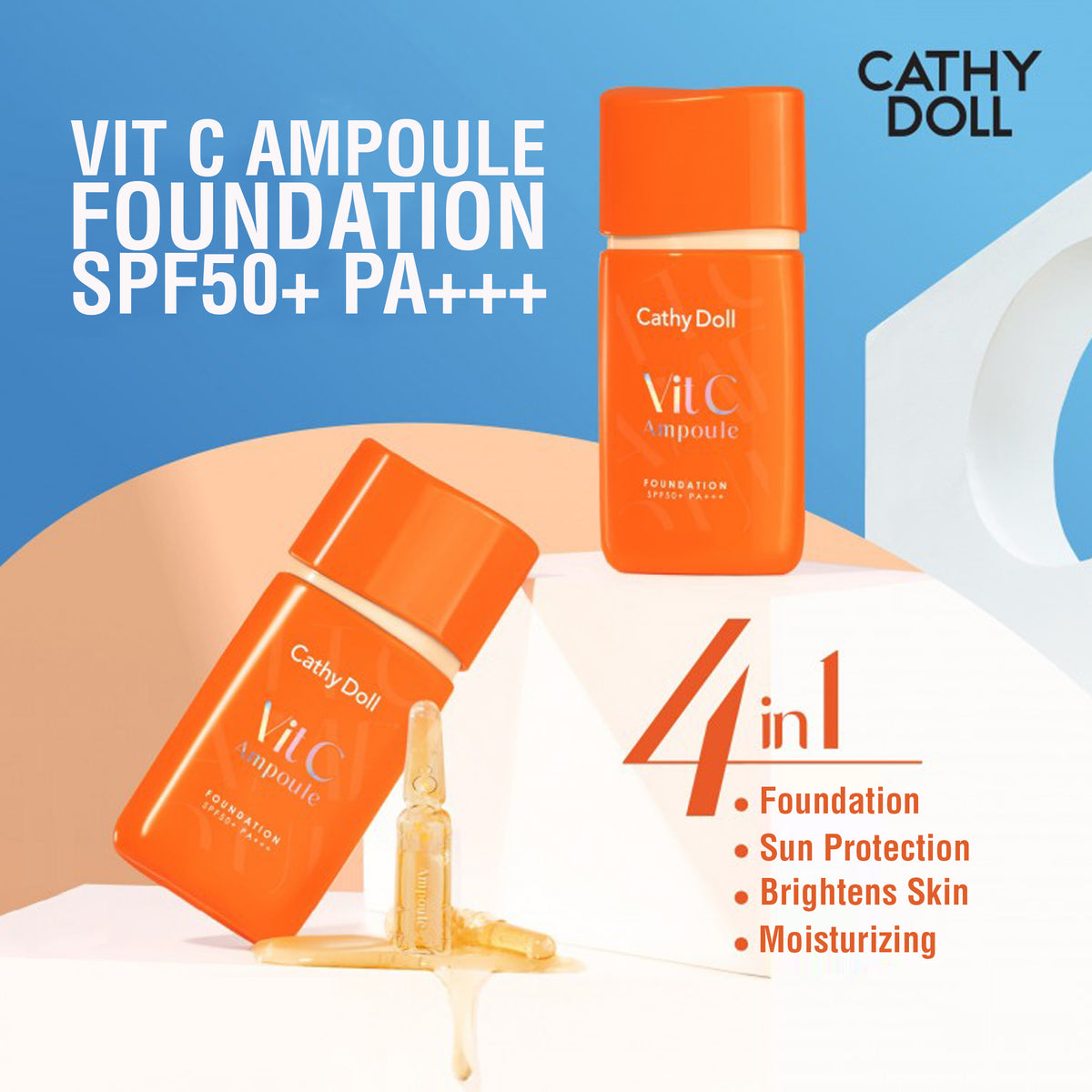 Cathy Doll (M) Vit C Ampoule Foundation SPF50+ PA+++ 30g