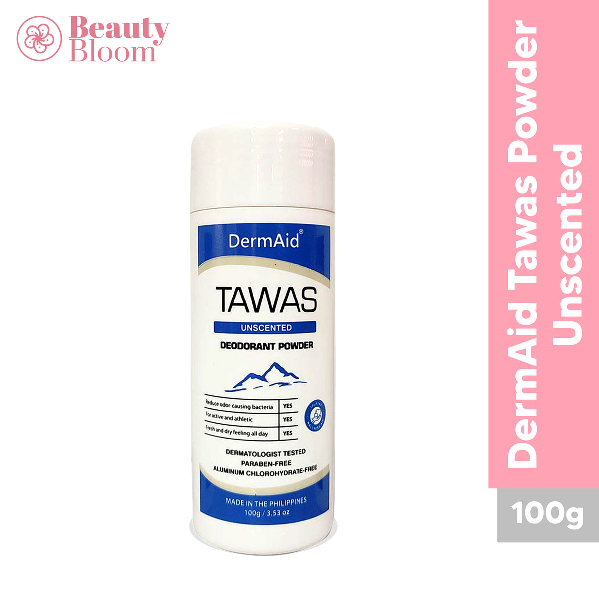 Dermaid Tawas Powder 100g - Unscented
