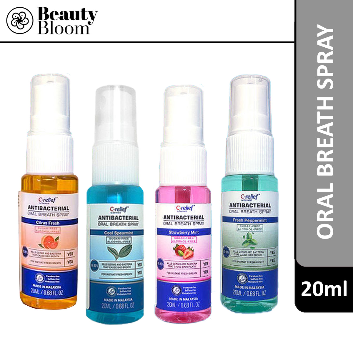 Dermaid Antibac Oral Breath Spray - 20ml