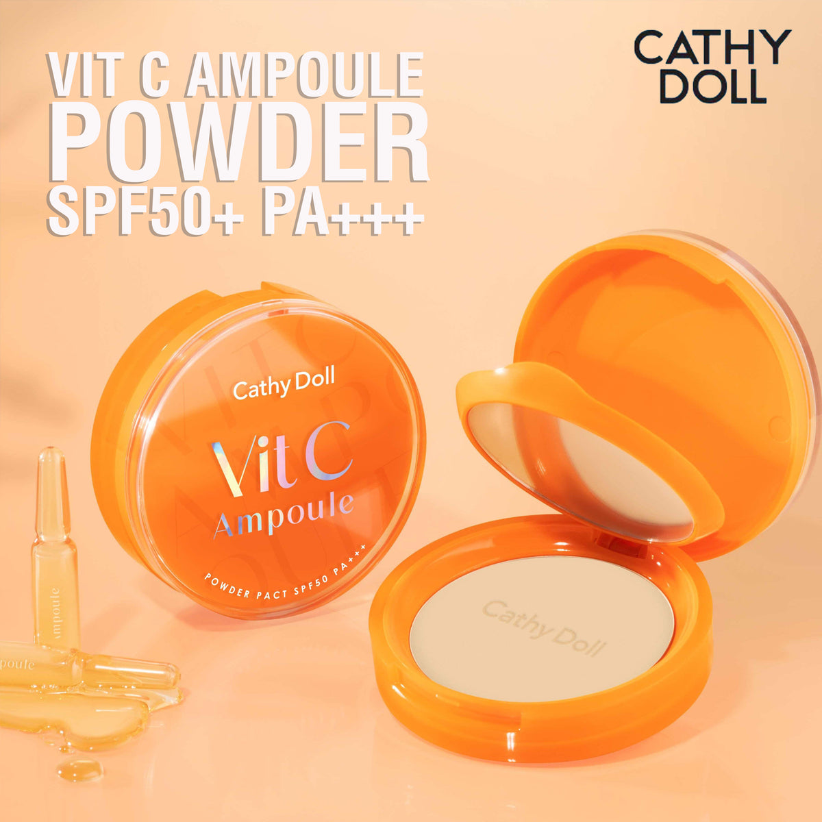 Cathy Doll Vit C Ampoule Powder Pact SPF50 PA+++ 12g