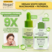 Megan Beauty Advanced Miracle White Serum - Niacinamide & Panthenol