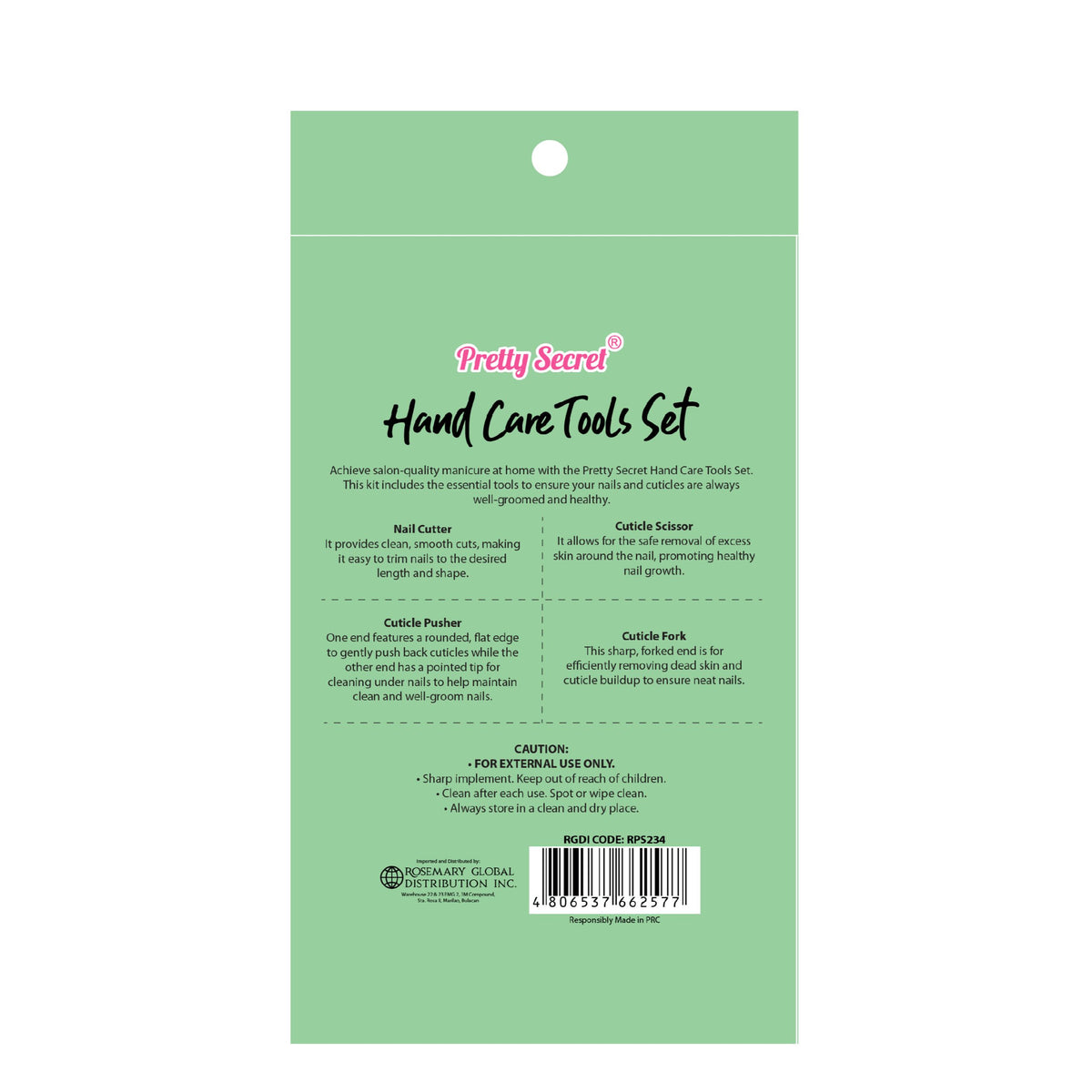 Pretty Secret Hand Care Tools Set