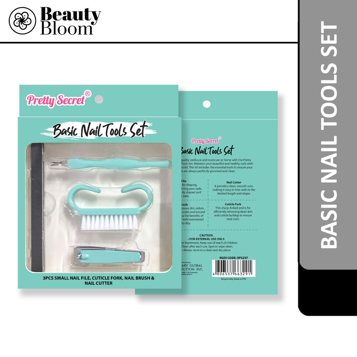 Pretty Secret Basic Nail Tools Set