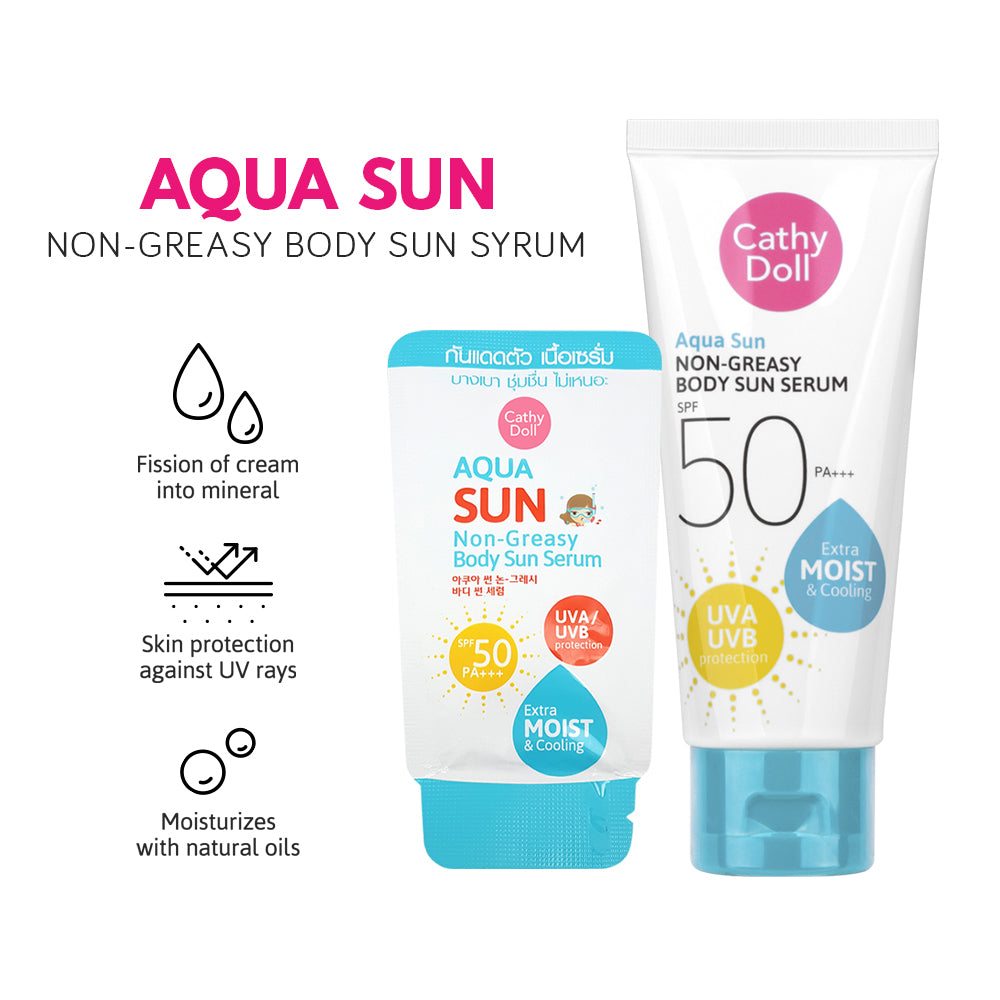 Cathy Doll Aqua Non Greasy Body Sun Serum SPF50 PA+++