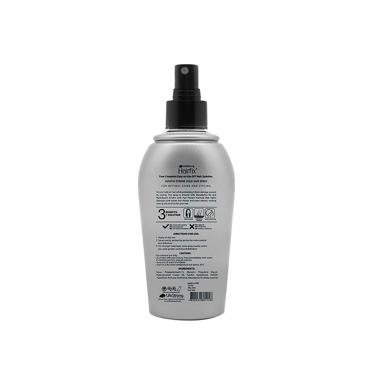Hairfix Keratin Strong Hold Hair Spray 200ml