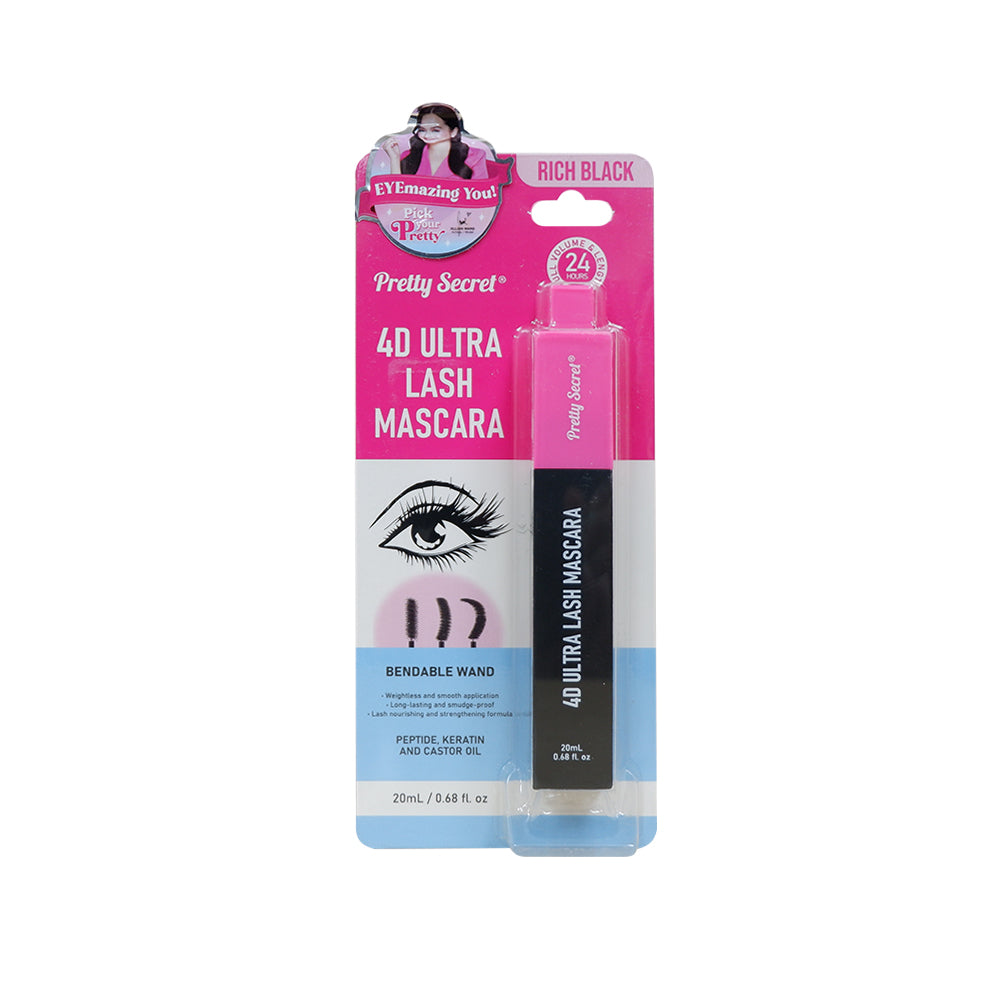Pretty Secret 4D Ultra Lash Mascara 20ml - Rich Black