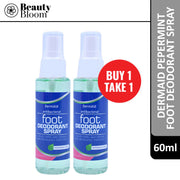 Dermaid Foot Deodorant Spray 60ml - Peppermint Buy 1 Take 1