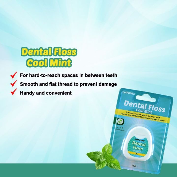 Lummarx Dental Floss Mint and Waxed