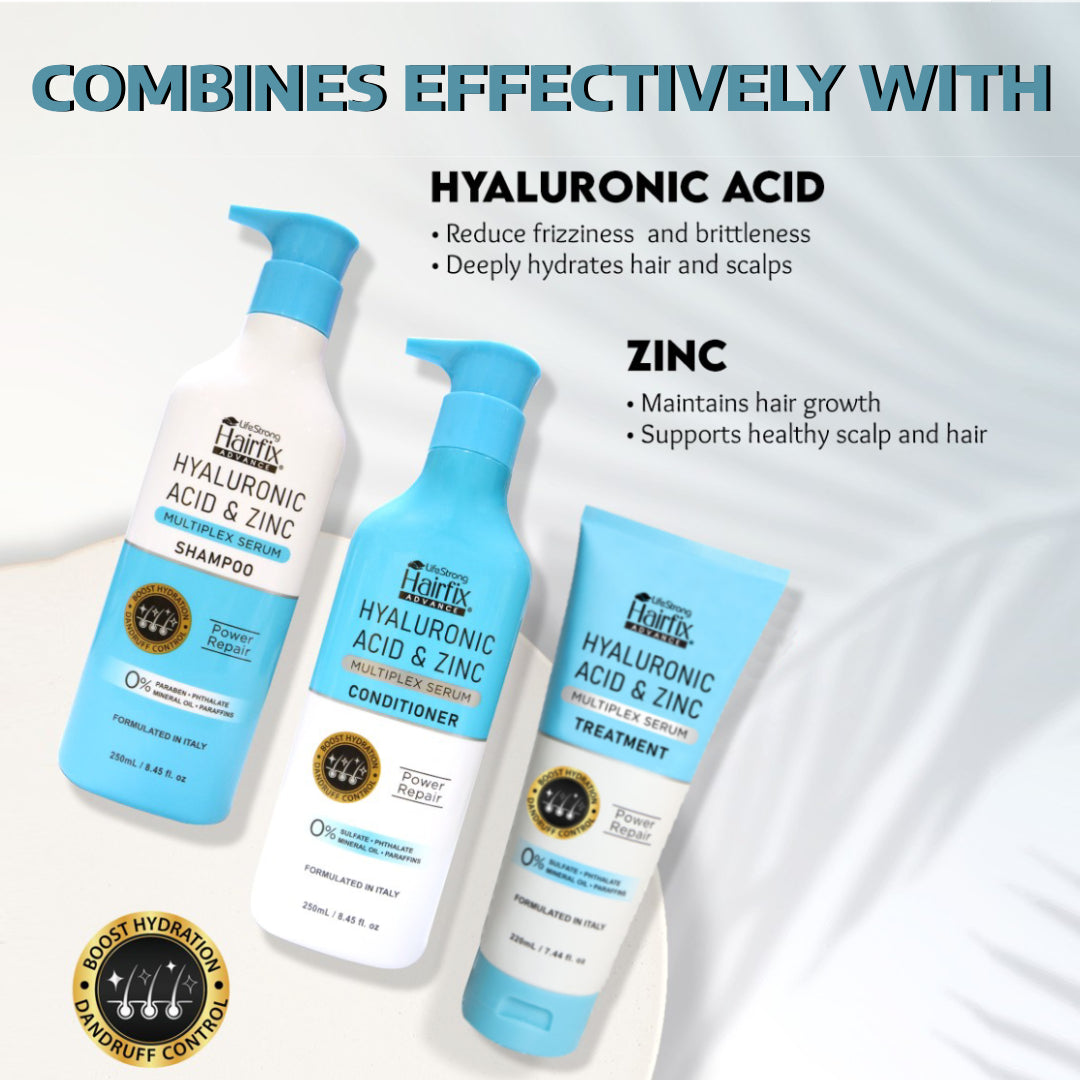 HAIRFIX Advance Multiplex Hyaluronic Acid & Zinc Serum Treatment 220ml Buy 1 Take 1