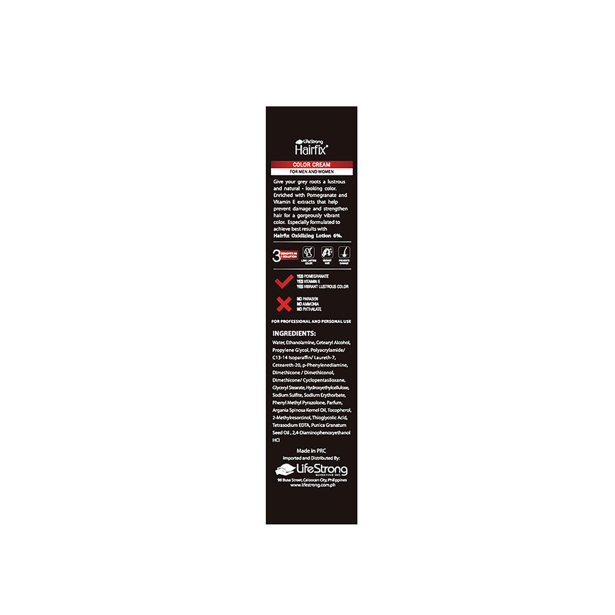 Hairfix Color Radiance Hair Coloring cream Deep Brown 1.2 60ml