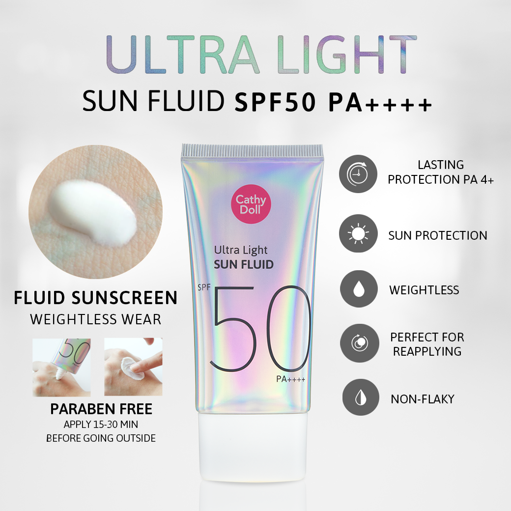 Cathy Doll Ultra Light Sun Fluid SPF50 15ml