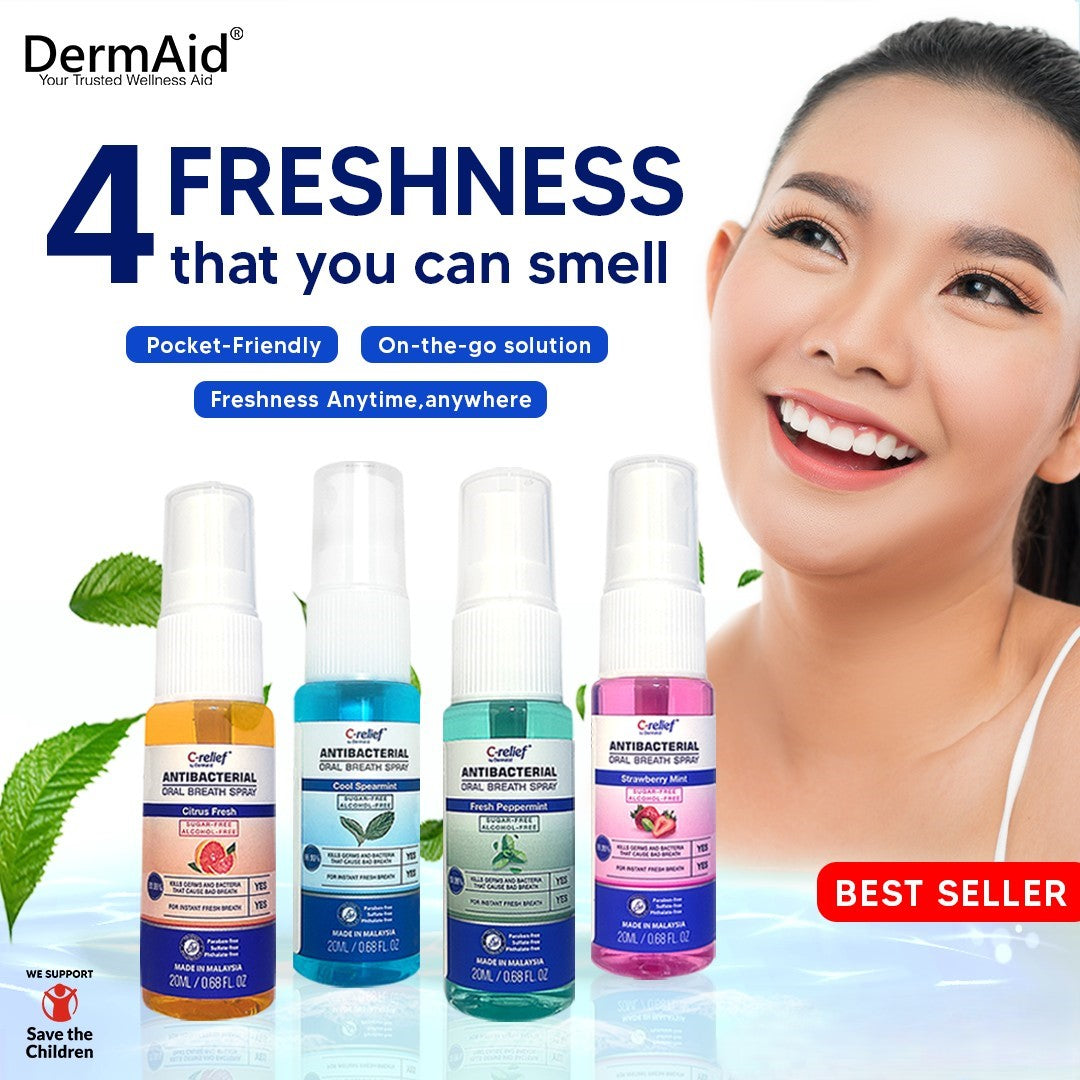 Dermaid Antibac Oral Breath Spray - 20ml