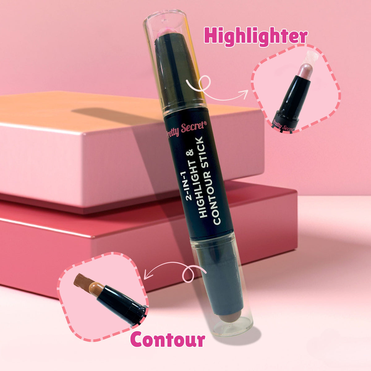 Pretty Secret Contour + Highlighter Stick - 3.5g