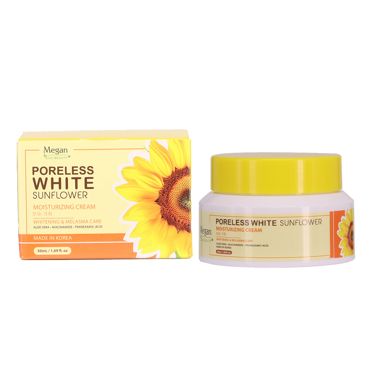 Megan Eco Beauty Poreless White Sunflower Moisturizing Cream 50ml