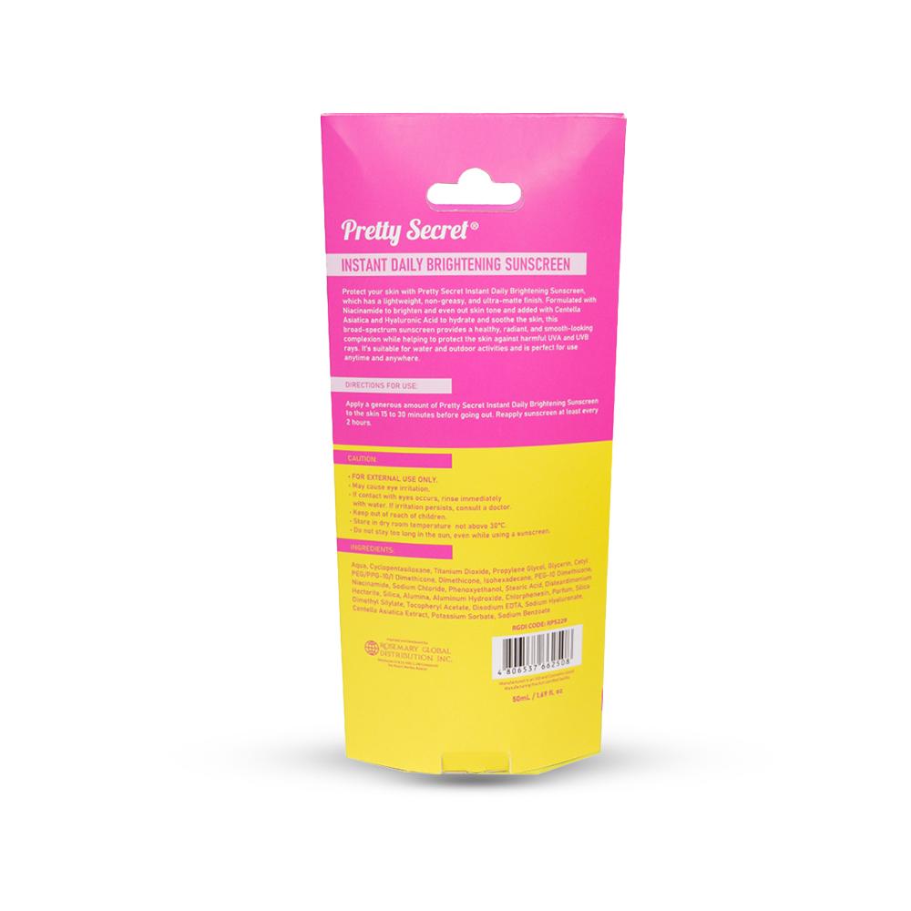 Pretty Secret Instant Fairness Brightening Sunscreen SPF50 - 50ml