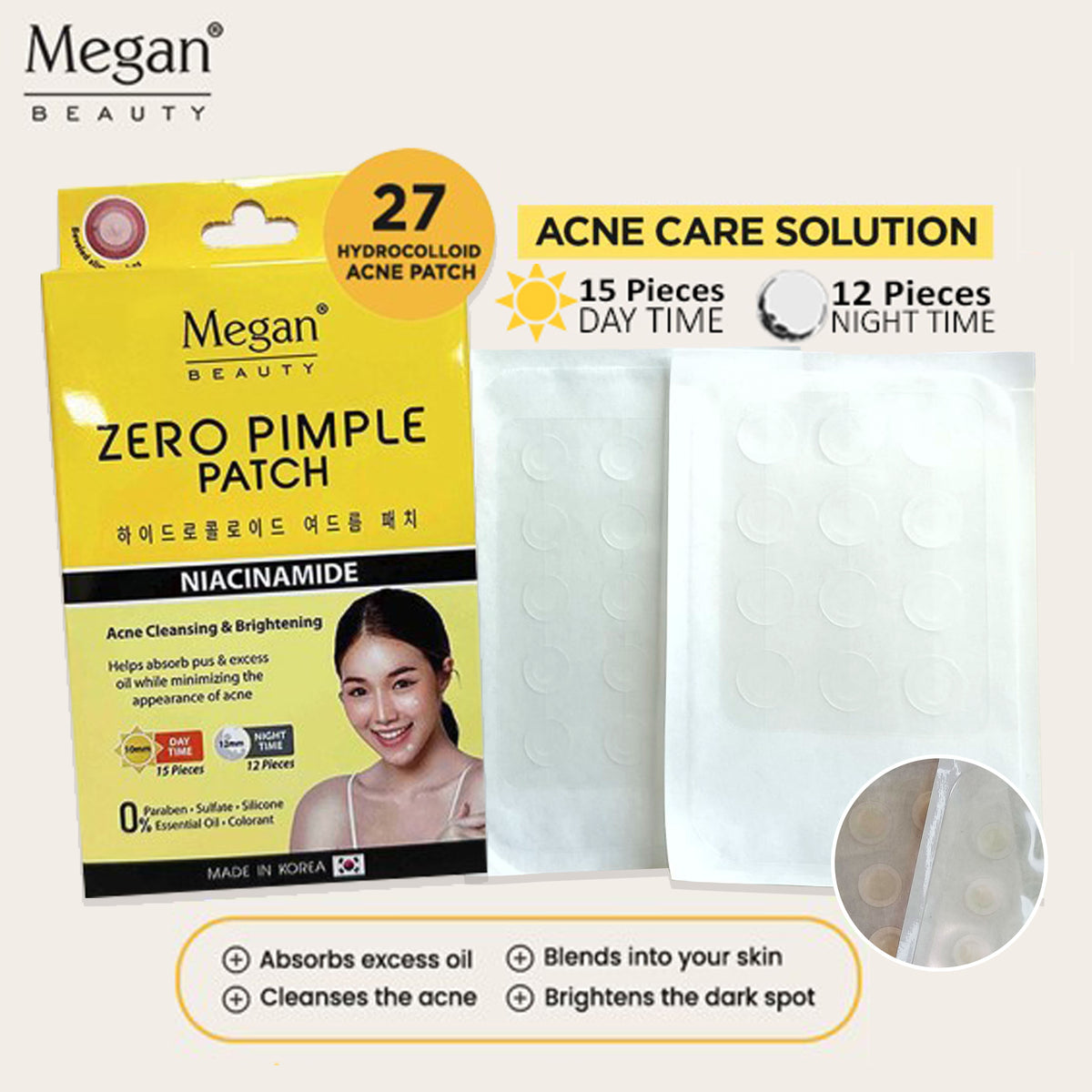 Megan Acne Pimple Patch 27's