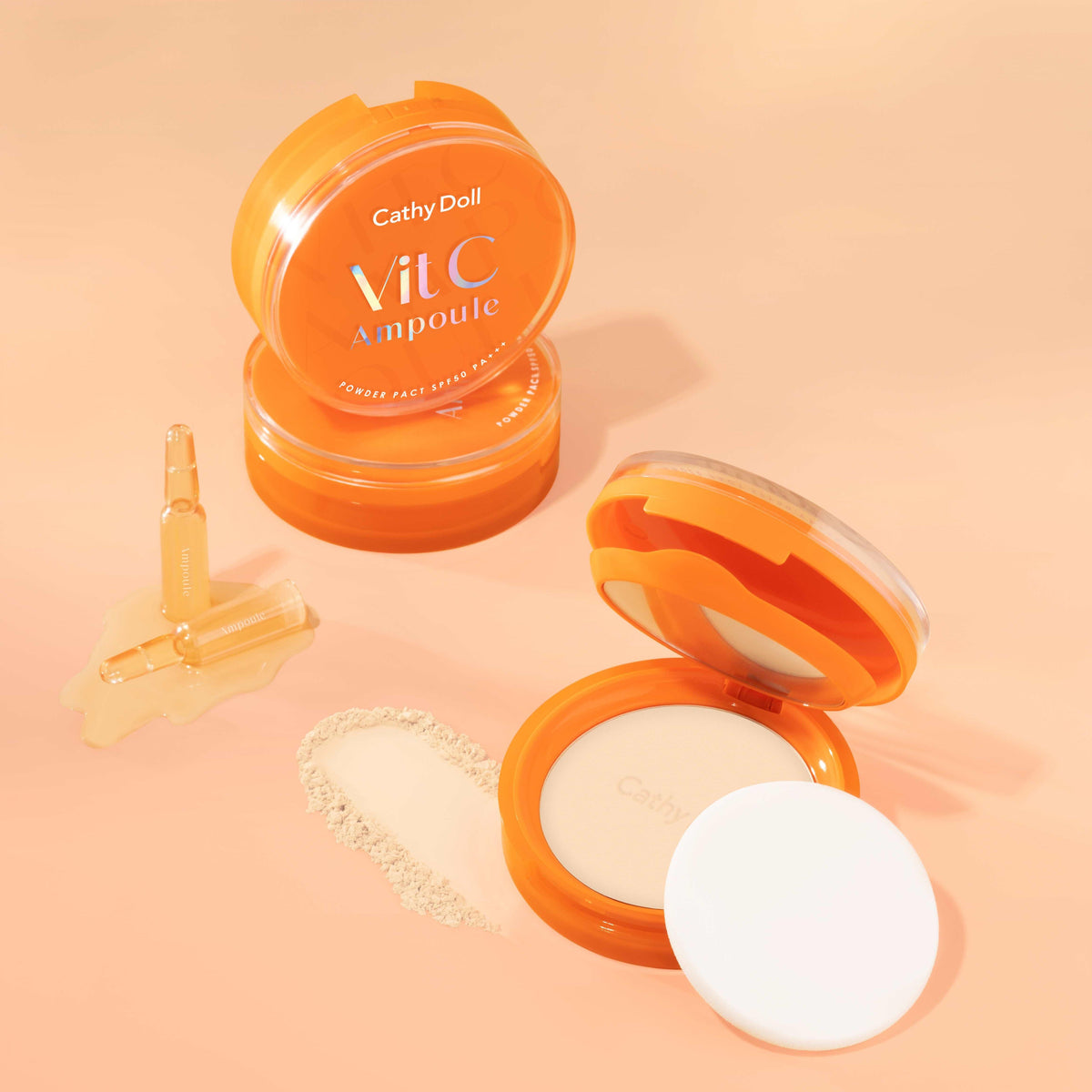 Cathy Doll Vit C Ampoule Powder Pact SPF50 PA+++ 12g