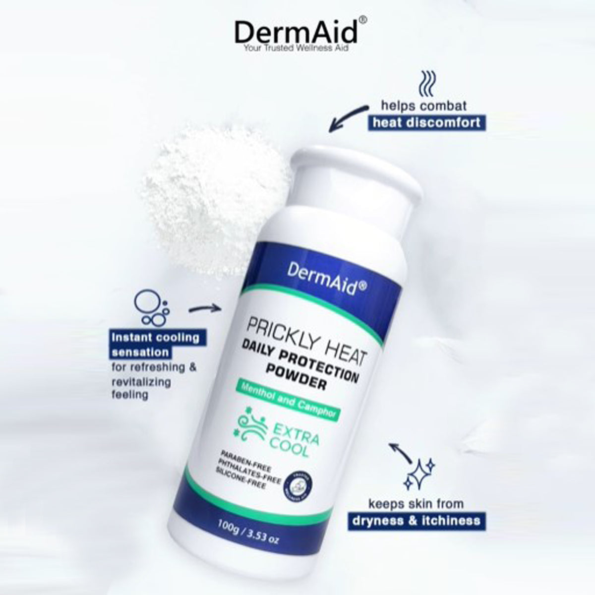 Dermaid Extra Cool Prickly Powder 100g