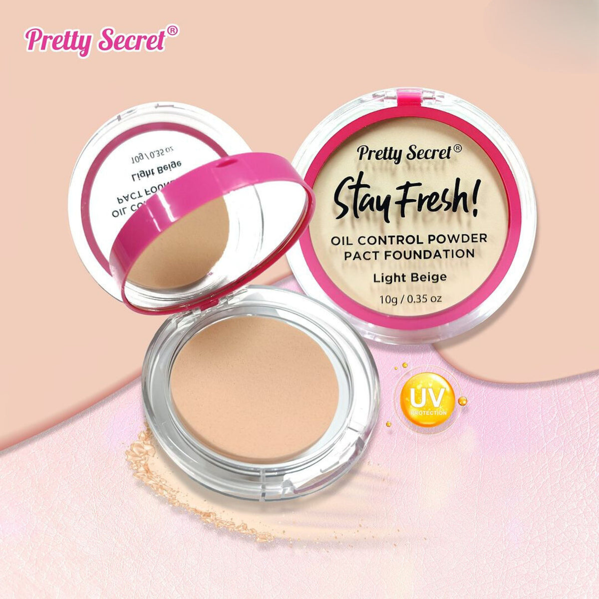 Pretty Secret Face Powder Pact - 10g
