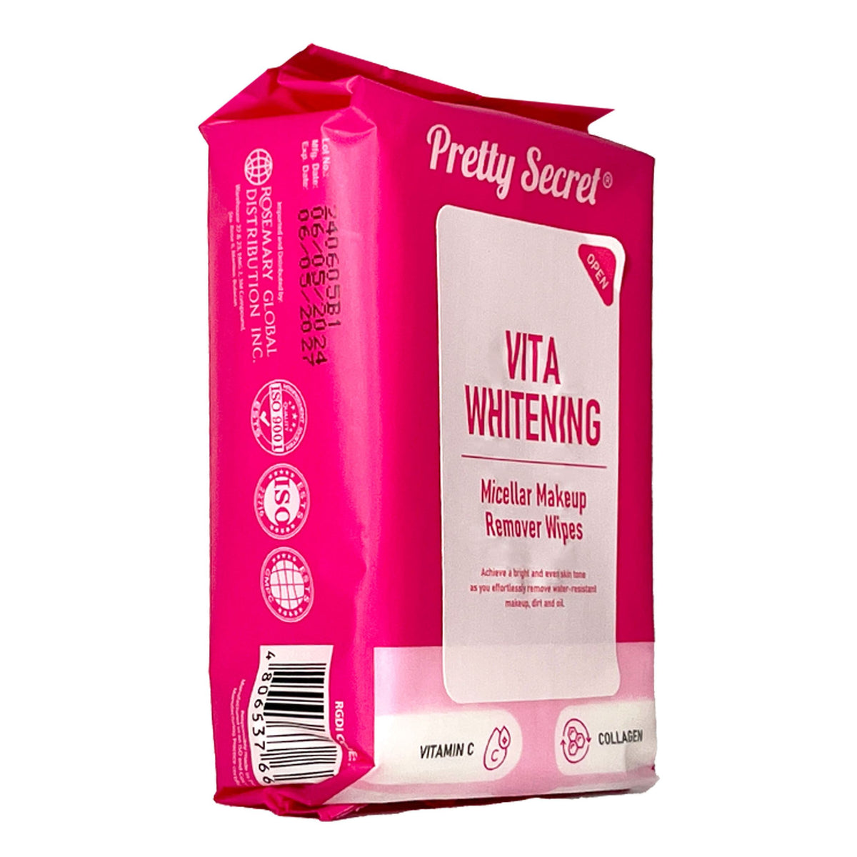 Pretty Secret Micellar Makeup Remover Wipes