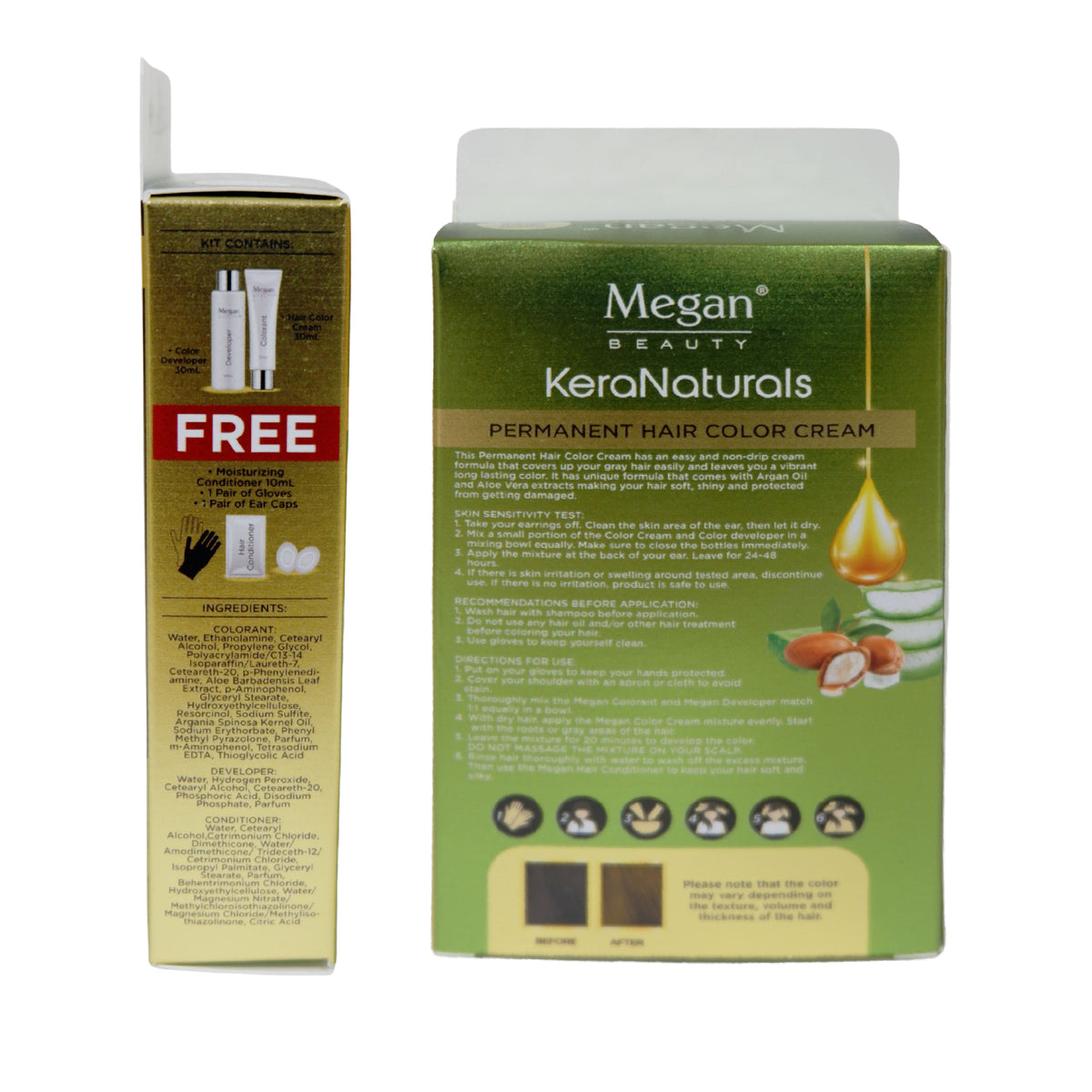 Megan Keranaturals Permanent Hair Color Cream 60ml