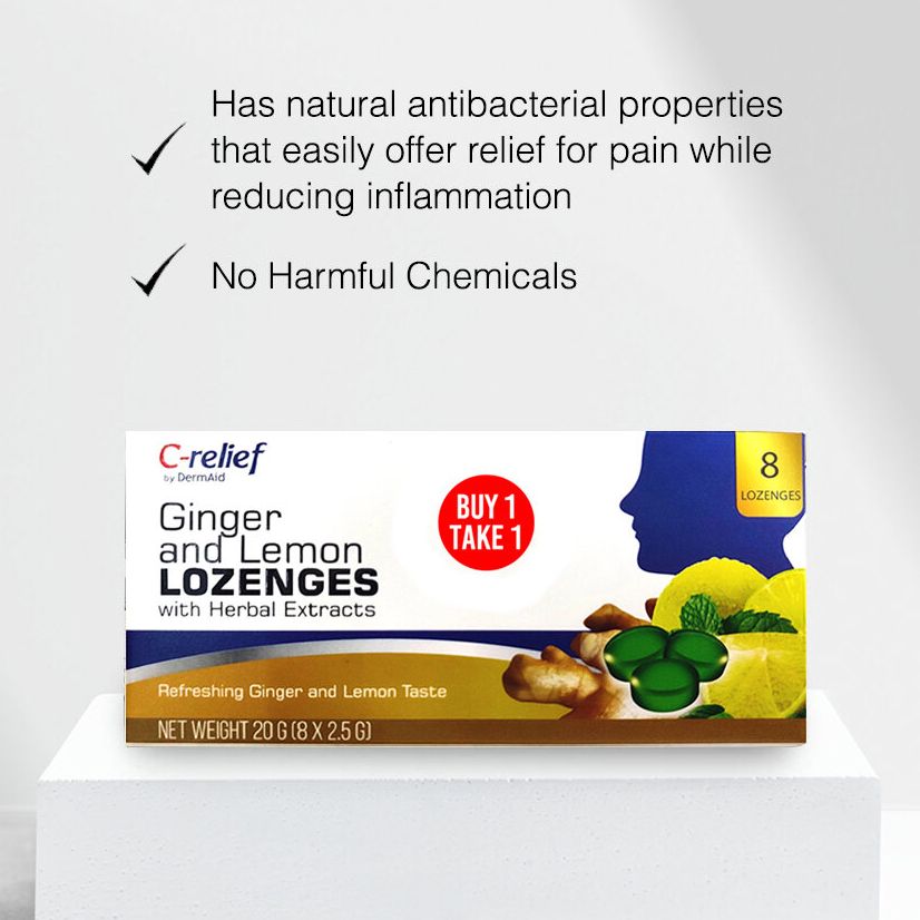 C- Relief By Dermaid Lozenges 8's Buy 1 Take 1
