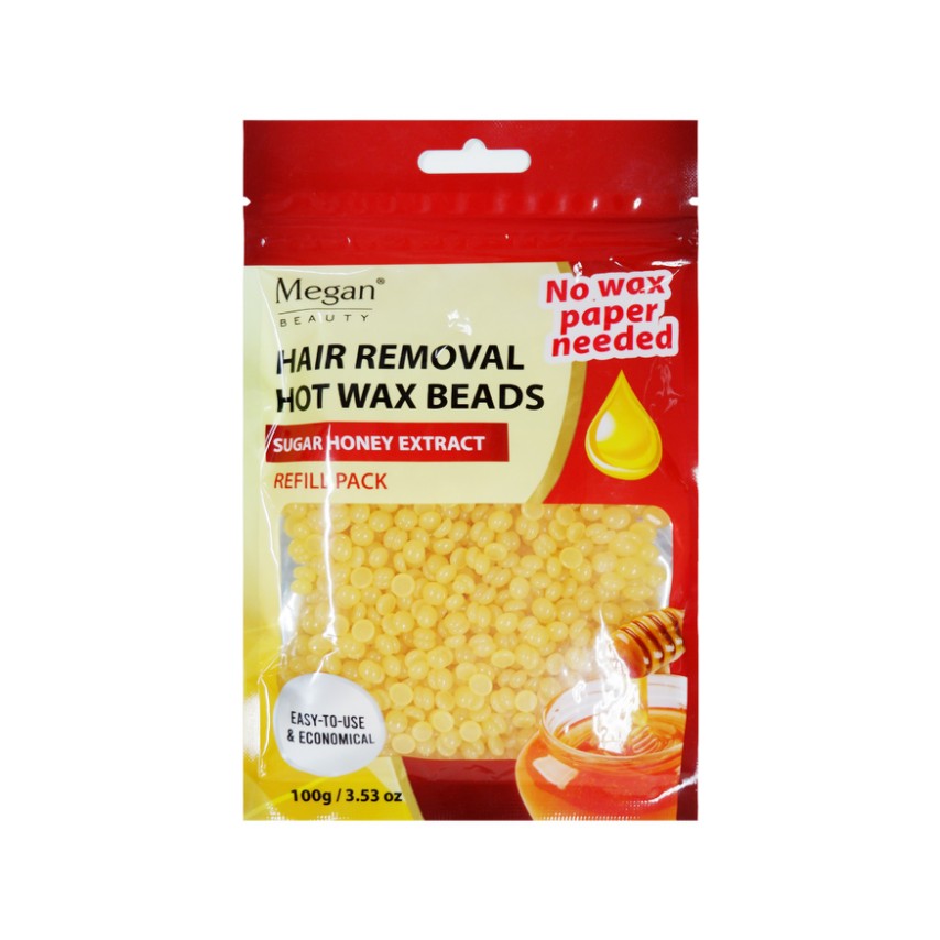 Megan Beauty Hot Wax Beads 100g - Sugar Honey