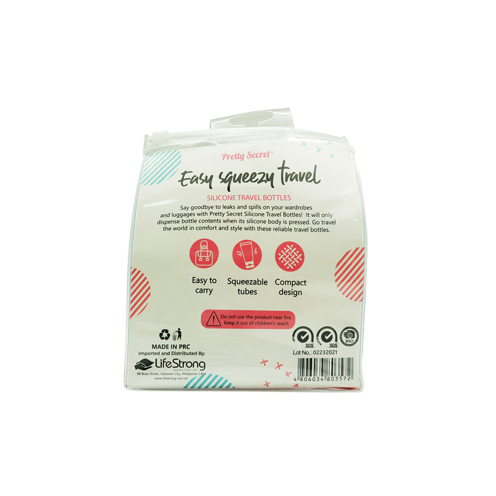 Pretty Secret Silicone Travel Bottles 3's