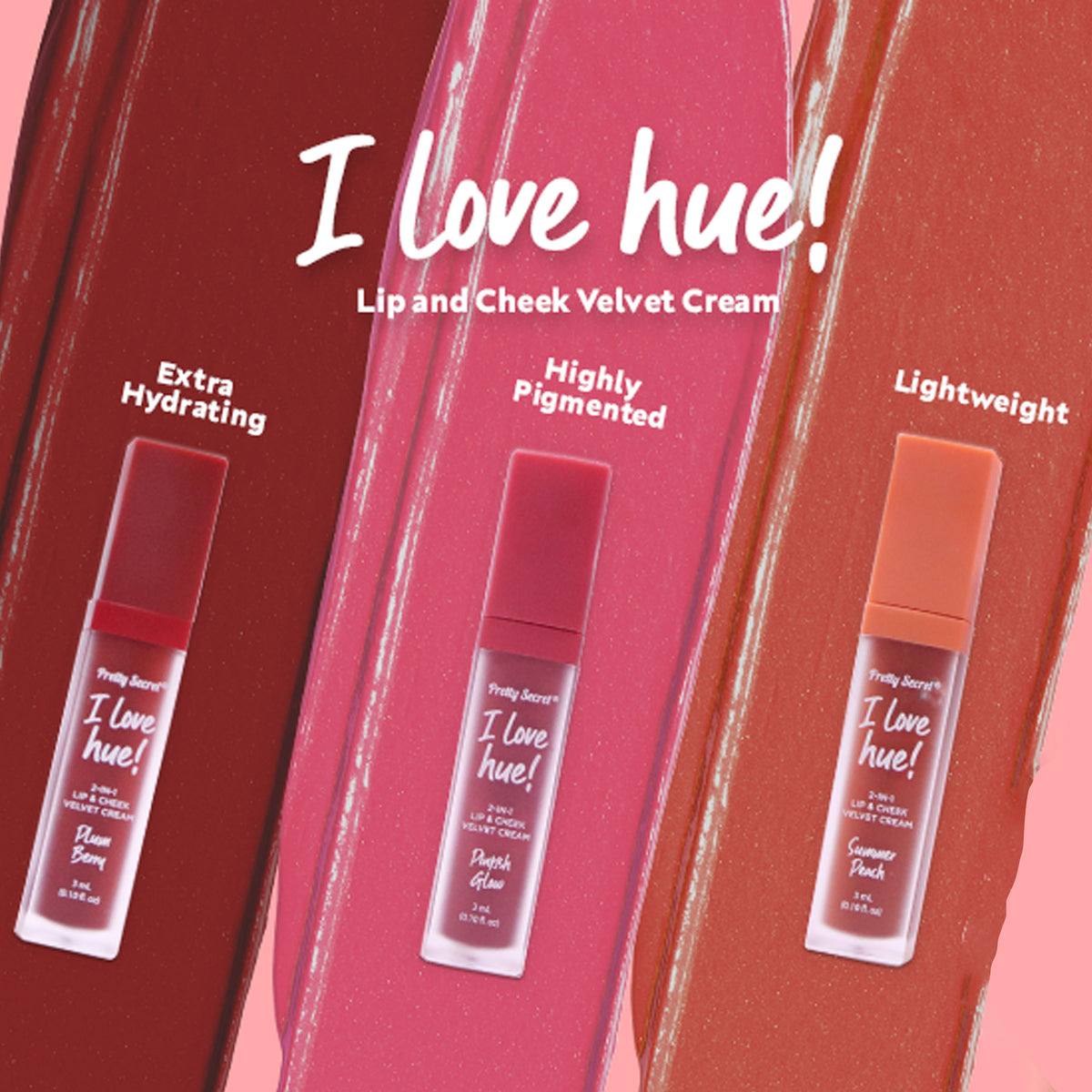 Pretty Secret 2in1 Lip and Cheek Velvet Cream 7.5ml