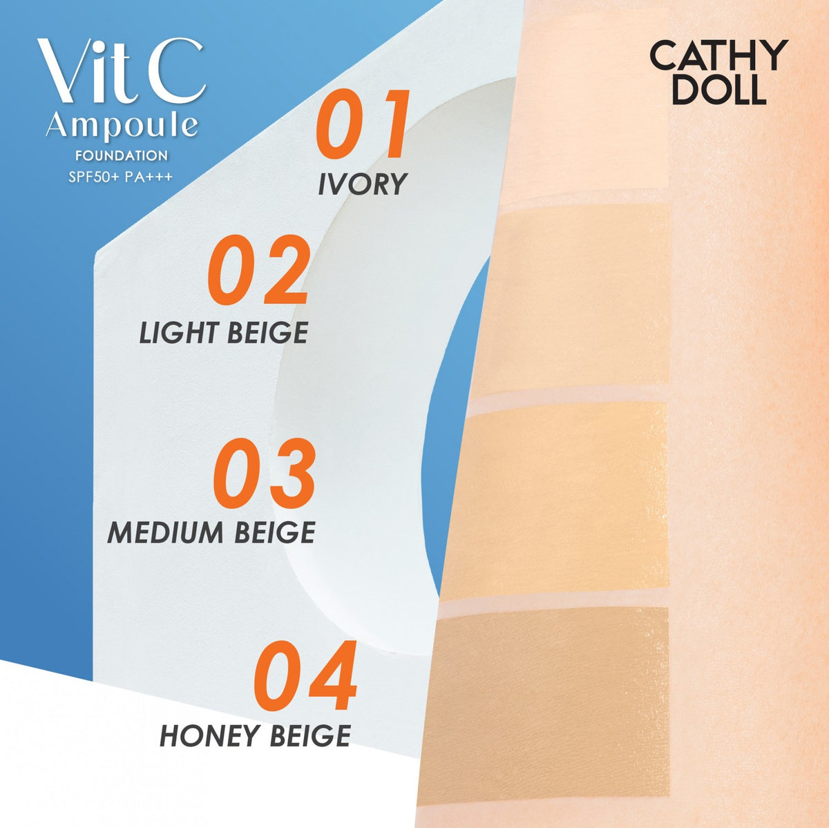 Cathy Doll (M) Vit C Ampoule Foundation SPF50+ PA+++ 30g