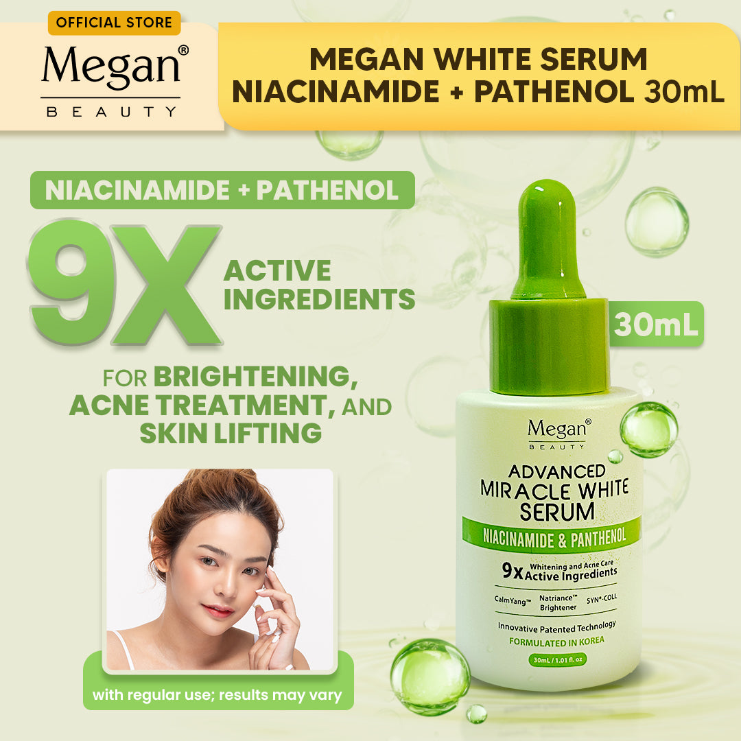 Megan Beauty Advanced Miracle White Serum - Niacinamide & Panthenol