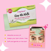 Pretty Secret Oil Blotting Paper x 60's - Tea Tree