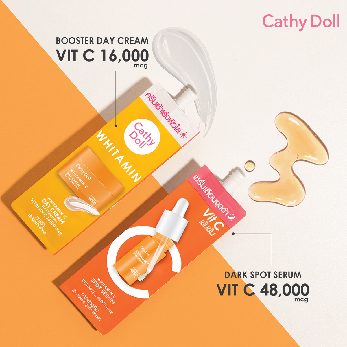 Cathy Doll Whitamin C Day Cream and Spot Serum 6ml+6ml