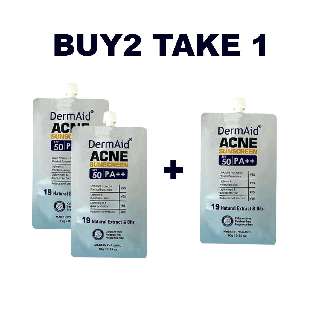Dermaid Acne Sunscreen SPF50 PA++ 10g Buy 2 Take 1