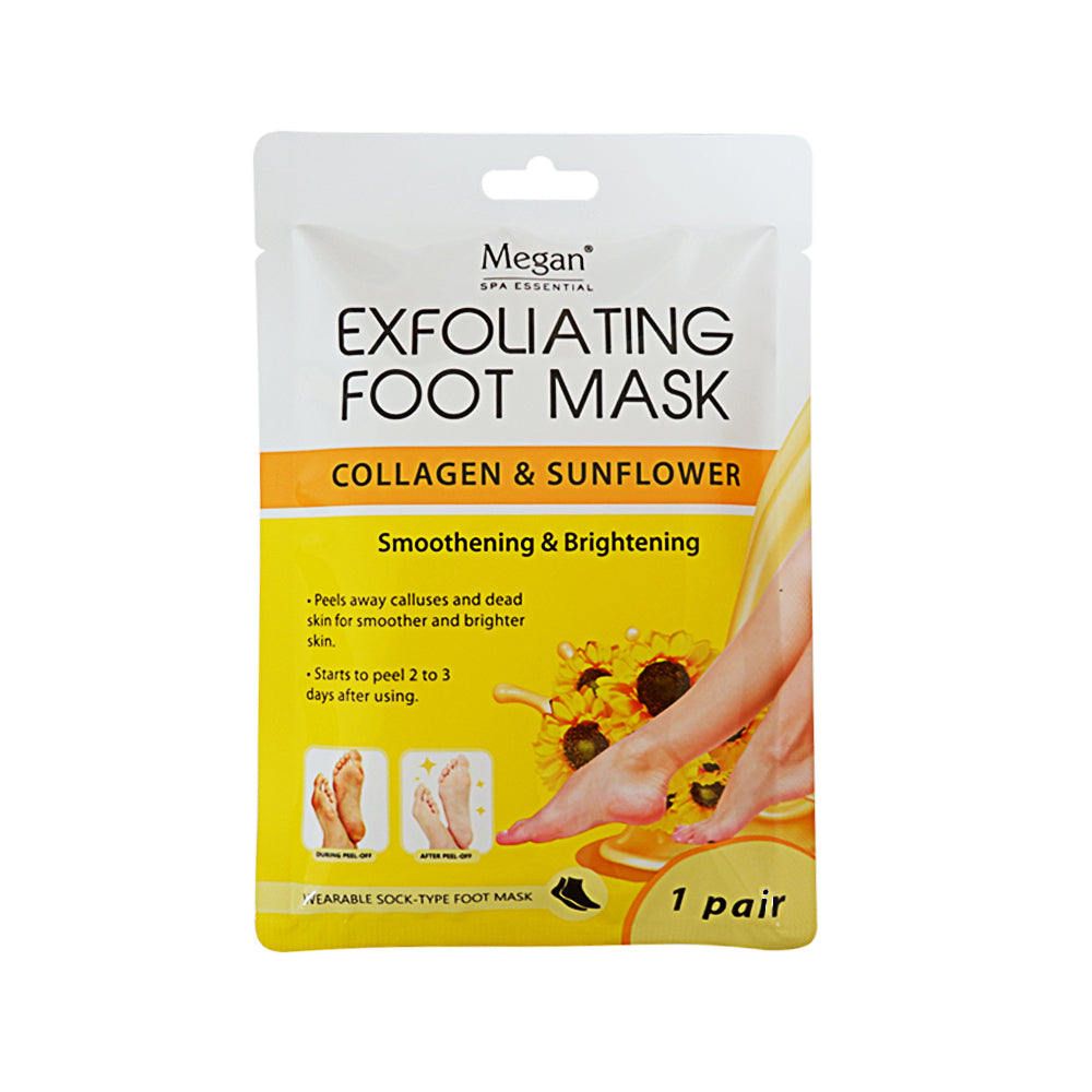 Megan Exfoliating Foot Mask with Collagen & Sunflower